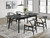 Crestmont - 5 Piece Extension Leaf Dining Table Set - Black