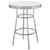 Retro - 3 Piece Round 1950s Bistro Pub Bar Table Set - White