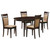 Gabriel - 5 Piece Extension Leaf Dining Table Set - Dark Brown