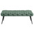 Ella - Upholstered Tufted Bench Metal Legs - Teal