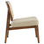 Rayo - Rattan Cane Back Accent Chair With Padded Seat - Camel