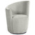 Nueva - Upholstered Swivel Chair Curved Backrest - Dove Gray