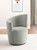 Nueva - Upholstered Swivel Chair Curved Backrest - Dove Gray