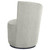 Nueva - Upholstered Swivel Chair Curved Backrest - Dove Gray
