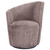 Nueva - Upholstered Swivel Chair Curved Backrest - Blush