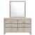 Trenton - 6-Drawer Bedroom Dresser With Mirror - Rustic Cream