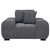 Octavia - Upholstered Track Arm Accent Chair - Charcoal Gray