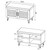 Brixton - 2-Door Padded Entryway Shoe Storage Bench - Smoked Oak