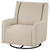 Serra - Boucle Upholstered Swivel Glider Recliner - Sandy Beige