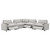 Collins - 7 Piece Modular Power Reclining Sectional - Gray