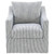 Winter - Upholstered Sloped Arm Accent Swivel Chair - Gray