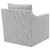Winter - Upholstered Sloped Arm Accent Swivel Chair - Gray
