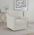Winter - Upholstered Sloped Arm Accent Swivel Chair - Beige