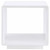 Paseo - Square End Side Table - White High Gloss