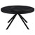 Briggs - Round Marble Printed Glass Top Coffee Table - Black