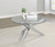 Kenzie - Round Tempered Glass Top Cocktail Coffee Table - Chrome