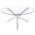 Kenzie - Round Tempered Glass Top Cocktail Coffee Table - Chrome