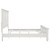 Sandy Beach - California King Panel Bed - Cream White