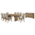 Adina - 10 Piece Extension Dining Set - Distressed Light Brown