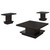 Reston - 3 Piece Square Coffee And End Table Set - Cappuccino