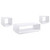Paseo - 3 Piece Coffee And End Table Set - White High Gloss