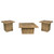 Devar - 3 Piece Square Coffee And End Table Set - Mango