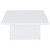 Devar - 3 Piece Square Coffee End Table Set - White High Gloss