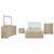 Ladera - 5 Piece Eastern King Bedroom Set - Light Elm