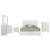 Felicity - 5 Piece Eastern King Bedroom Set - White High Gloss