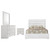 Felicity - 4 Piece Full Bedroom Set - White High Gloss