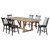 Middleton - 7 Piece Extension Leaf Dining Set - Brown And Black