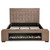Senna - Upholstered Queen Audio Flame Visualizer Bed - Brown