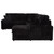 Devonshire - Sleeper Sectional Sofa Storage Chaise - Black