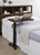 Westpark - Height Adjustable Mobile Bedroom C-Table - Dark Pine