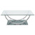 Danville - 3 Piece Glass Top Coffee And End Table Set - Chrome