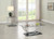 Danville - 2 Piece Glass Top Coffee And End Table Set - Chrome
