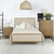 Arini - Eastern King Panel Bed - Cream And Sand Wash