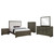 Gran Park - 5 Piece Eastern King Bedroom Set - Dark Cocoa