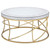 Elise - 2 Piece Round Mirror Top Coffee And End Table Set - Gold