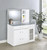 Flora - 2-Drawer Vanity Set With LED Mirror - White High Gloss