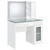 Flora - 2-Drawer Vanity Set With LED Mirror - White High Gloss