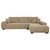 Octavia - Upholstered Sectional Chaise Sofa - Camel