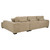 Octavia - Upholstered Sectional Chaise Sofa - Camel