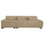 Octavia - Upholstered Sectional Chaise Sofa - Camel