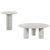Astoria - 2 Piece Marble Coffee And End Table Set - White