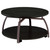 Dacre - 3 Piece Round Coffee And End Table Set - Dark Charcoal