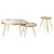 Kaelyn - 3 Piece Round Coffee And End Table Set - Gold