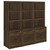 Westpark - 3 Piece Wall Unit Bookcase Set With USB - Dark Pine