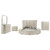 Sonya - 5 Piece Upholstered Eastern King Bedroom Set - Ivory
