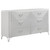Cassia - 4 Piece Eastern King LED Bedroom Set - White High Gloss